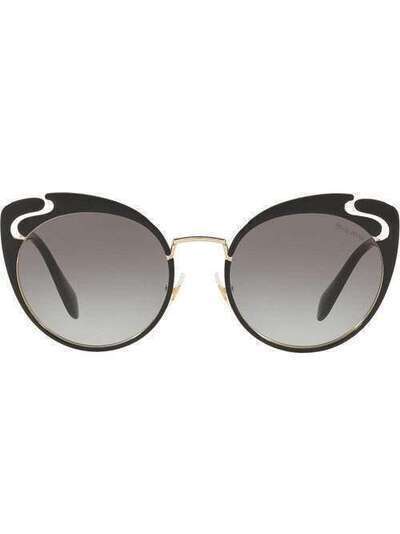 Miu Miu Eyewear солнцезащитные очки 'Noir' MU57TS1AB0A7