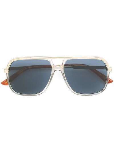 Gucci Eyewear квадратные солнцезащитные очки-авиаторы GG0200S