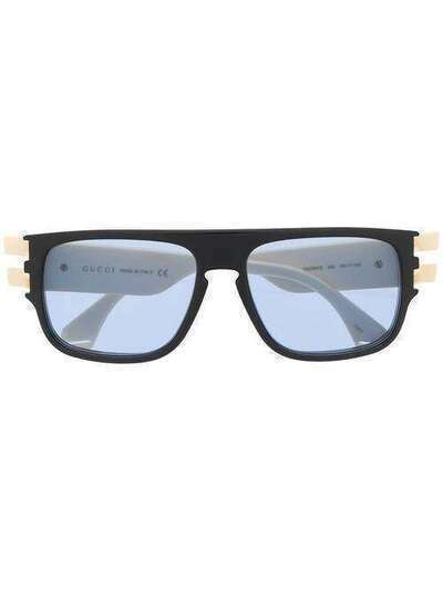 Gucci Eyewear солнцезащитные очки в прямоугольной оправе GG0664S002