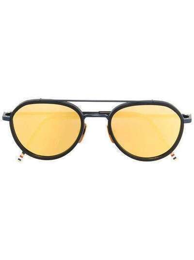 Thom Browne Eyewear солнцезащитные очки в круглой оправе TBS801