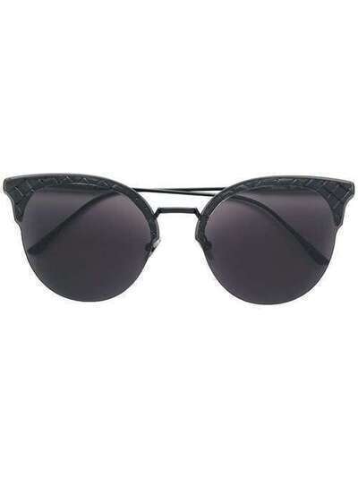 Bottega Veneta Eyewear Intrecciato cat eye sunglasses 521032V4450