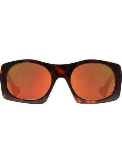 Gucci Eyewear солнцезащитные очки в квадратной оправе 596039J0740