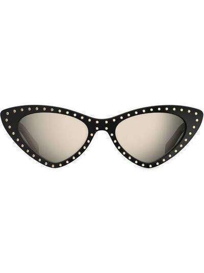 Moschino солнцезащитные очки в оправе 'кошачий глаз' с кристаллами 99C9A524S