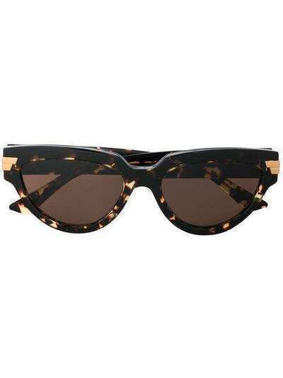 Bottega Veneta Eyewear солнцезащитные очки в оправе 'кошачий глаз' BV1035S002