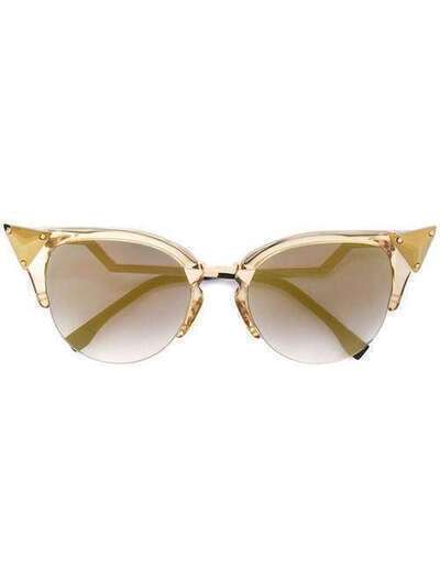 Fendi Eyewear солнцезащитные очки в оправе 'кошачий глаз' FF0041S