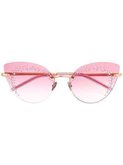 Pomellato Eyewear солнцезащитные очки в оправе 'кошачий глаз' PM0073S