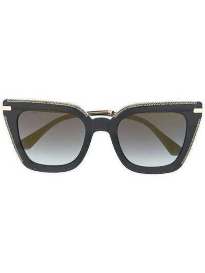 Jimmy Choo Eyewear солнцезащитные очки Ciara в оправе 'кошачий глаз' CIARAGS52EIBFQ