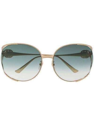 Gucci Eyewear солнцезащитные очки в массивной оправе GG0225S004