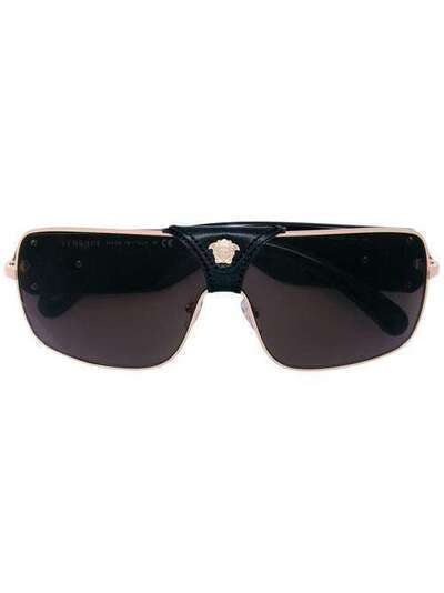 Versace Eyewear солнцезащитные очки с декором Baroque 0VE2207Q