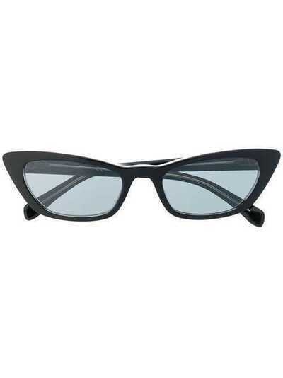 Miu Miu Eyewear солнцезащитные очки в оправе 'кошачий глаз' 0MU10US