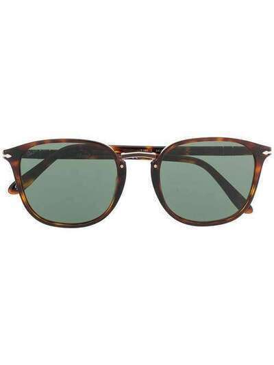 Persol солнцезащитные очки в квадратной оправе 3186S