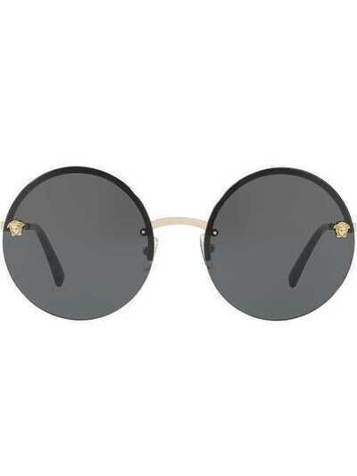 Versace Eyewear солнцезащитные очки 'Glam Medusa' с зеркальными линзами VE2176125287