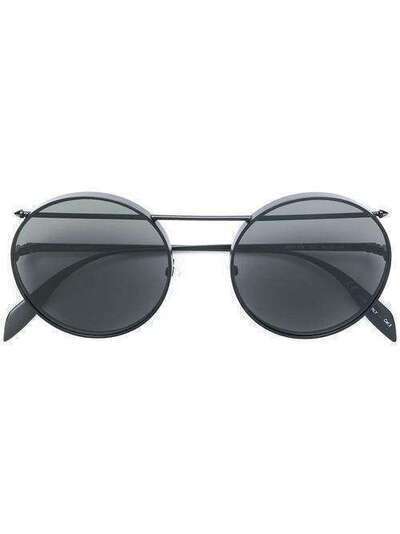 Alexander McQueen Eyewear round frame aviator sunglasses 519902I3330