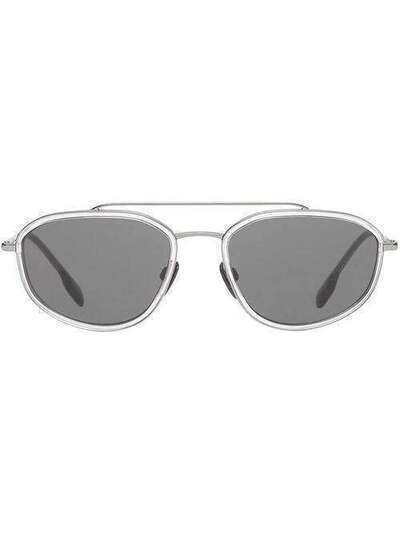 Burberry Eyewear солнцезащитные очки в геометричной оправе 4080509