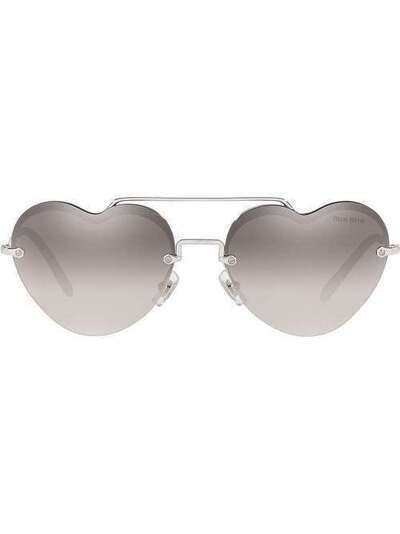 Miu Miu Eyewear солнцезащитные очки Noir MU62US1BC5O0