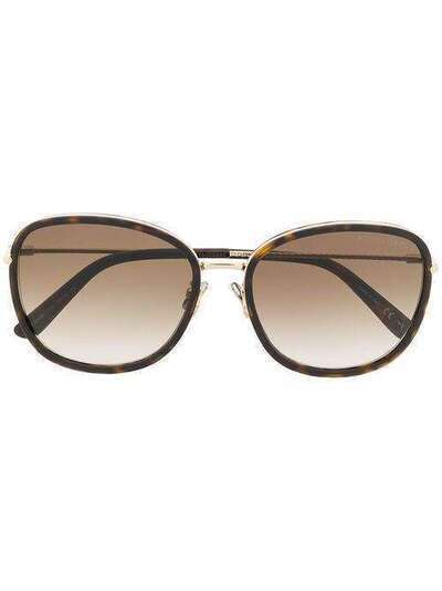 Bottega Veneta Eyewear солнцезащитные очки в квадратной оправе BV0220SK002