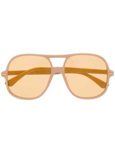 Gucci Eyewear солнцезащитные очки в массивной оправе 610889J0740
