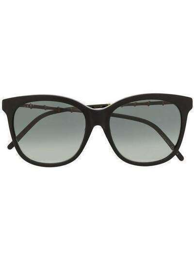 Gucci Eyewear солнцезащитные очки в массивной оправе GG0655SA001