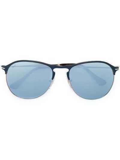 Persol солнцезащитные очки в округлой оправе 7649S