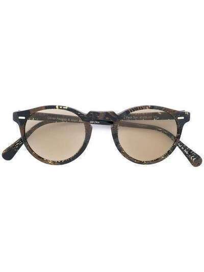 Oliver Peoples солнцезащитные очки 'Gregory Peck' в округлой оправе OV5217S