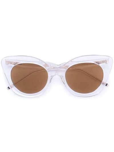 Thom Browne Eyewear солнцезащитные очки с оправой "кошачий глаз" TB508CC