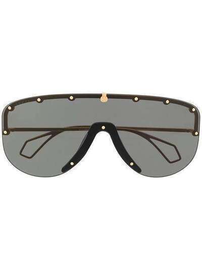 Gucci Eyewear массивные солнцезащитные очки GG0667S001