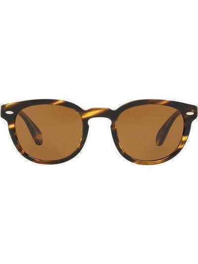 Oliver Peoples солнцезащитные очки Sheldrake в круглой оправе OV5036S100353