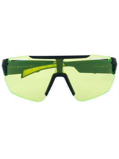 Tommy Hilfiger массивные солнцезащитные очки с затемненными линзами TH1721S