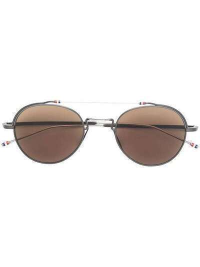 Thom Browne Eyewear солнцезащитные очки в круглой оправе TBS9124903