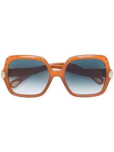 Chloé Eyewear солнцезащитные очки оверсайз CE746S