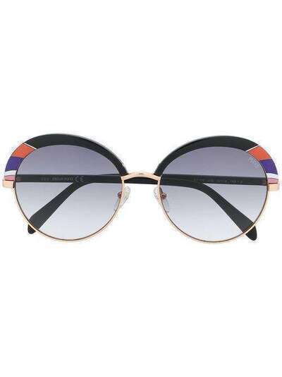 Emilio Pucci солнцезащитные очки в круглой оправе EP01025705B