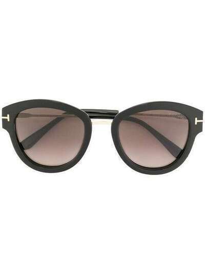 Tom Ford Eyewear солнцезащитные очки в круглой оправе FT0574