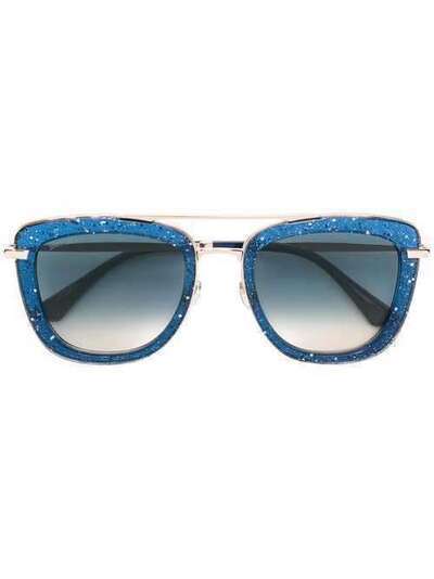 Jimmy Choo Eyewear солнцезащитные очки 'Glossy' GLOSSYSPJPI4GOLDBLUE