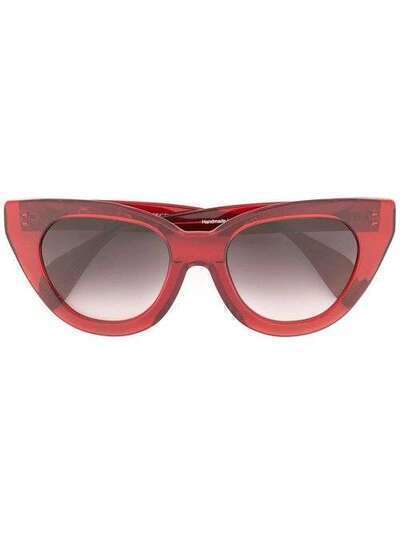 Oscar de la Renta солнцезащитные очки 'Holly Audrey' в массивной оправе 'кошачий глаз'