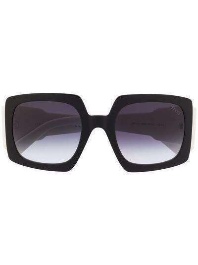 Emilio Pucci солнцезащитные очки Alex в квадратной оправе с принтом EP0141