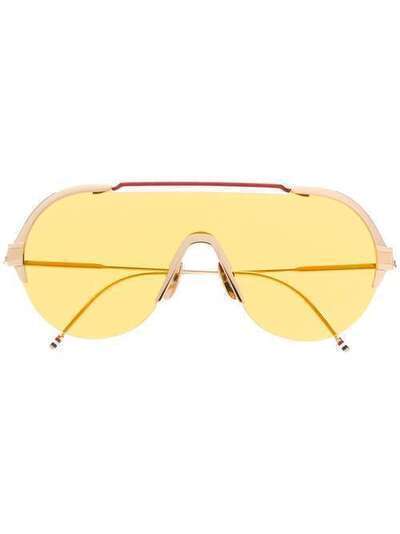 Thom Browne Eyewear солнцезащитные очки-авиаторы TBS811