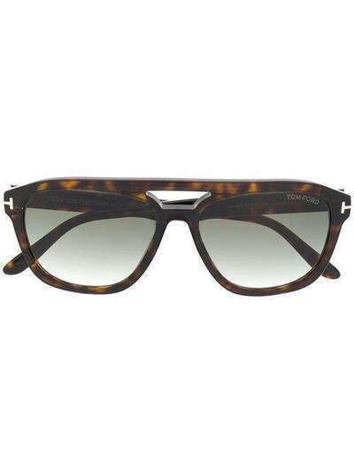 Tom Ford Eyewear tortoiseshell aviator sunglasses FT0776