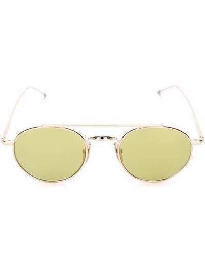 Thom Browne Eyewear солнцезащитные очки в круглой оправе TBS101