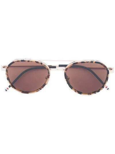 Thom Browne Eyewear солнцезащитные очки-авиаторы TB801H