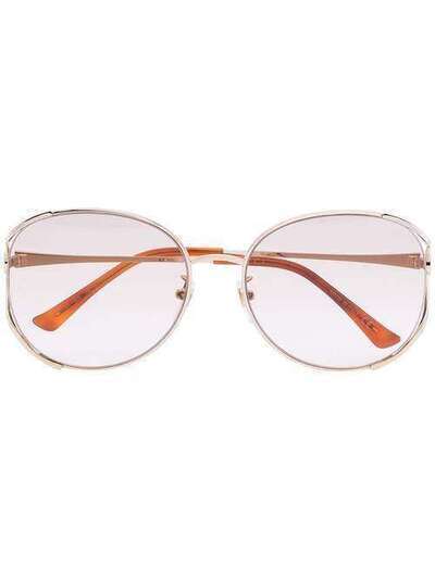 Gucci Eyewear солнцезащитные очки в круглой оправе GG0650SK