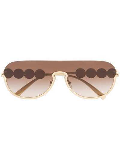 Versace Eyewear солнцезащитные очки в массивной оправе 2215