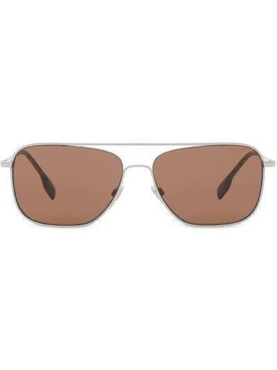 Burberry солнцезащитные очки с прямым верхом 4080807