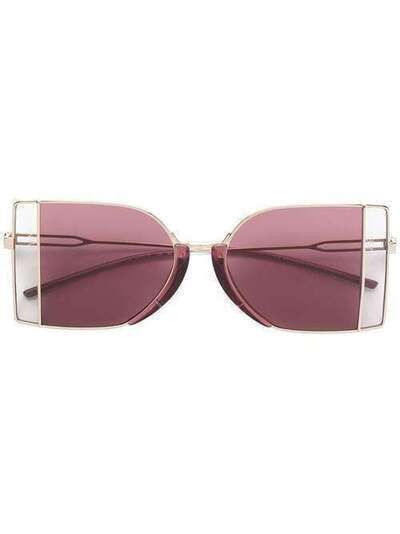Calvin Klein 205W39nyc солнцезащитные очки в металлической оправе CK8057S