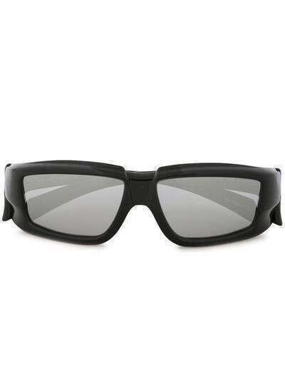 Rick Owens солнцезащитные очки в квадратной оправе RA20S0593GBLKS