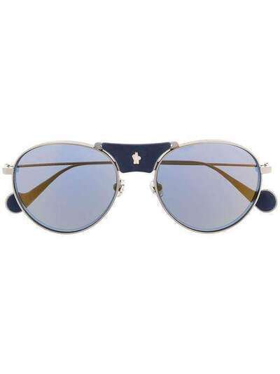 Moncler Eyewear солнцезащитные очки-авиаторы с затемненными линзами ML010554