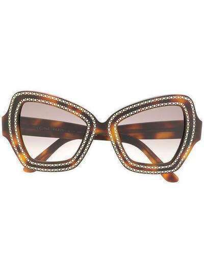 Celine Eyewear декорированные солнцезащитные очки CL4067IS