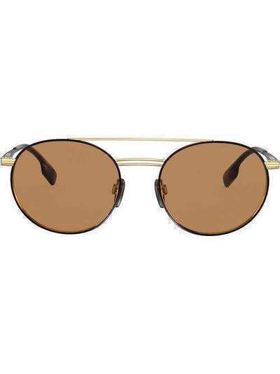 Burberry Eyewear солнцезащитные очки-авиаторы BE3109129373