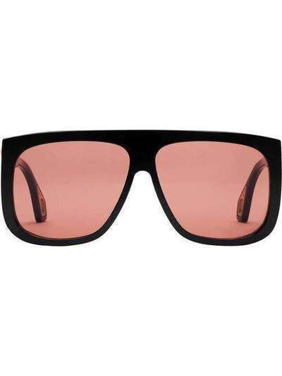 Gucci Eyewear солнцезащитные очки в квадратной оправе 558245J1691