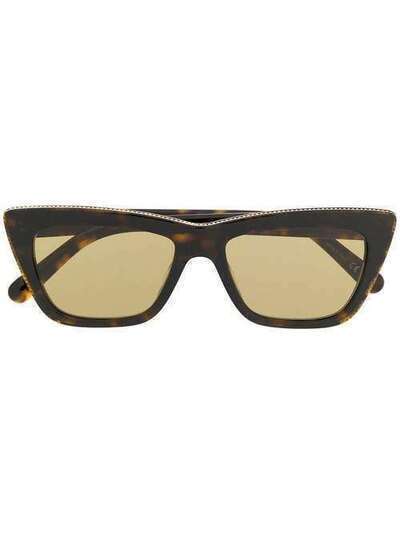 Stella McCartney Eyewear солнцезащитные очки в квадратной оправе SC0188S