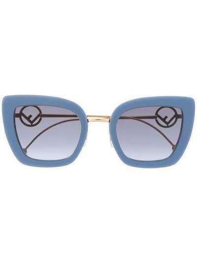Fendi Eyewear солнцезащитные очки в оправе 'кошачий глаз' FF0408S